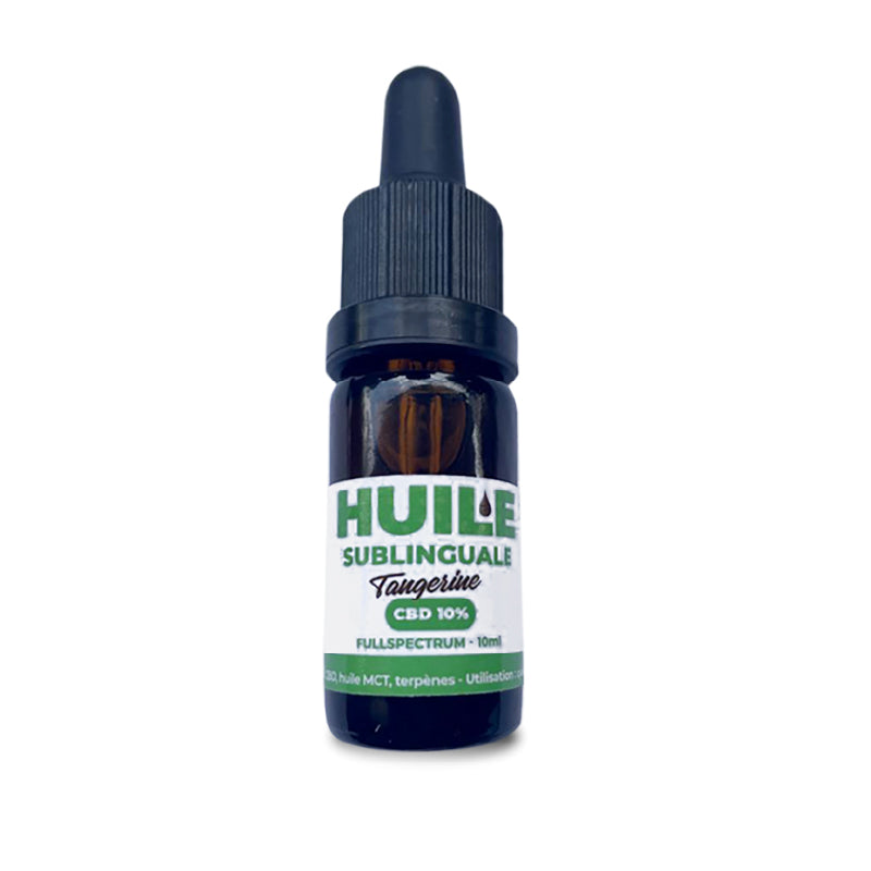 Flacon d'huile CBD Tangerine